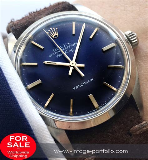 rolex air king blue dial leather strap|rolex air king price.